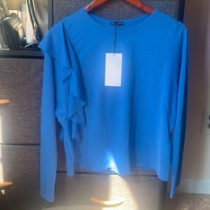 Zara ruffled shirt M
